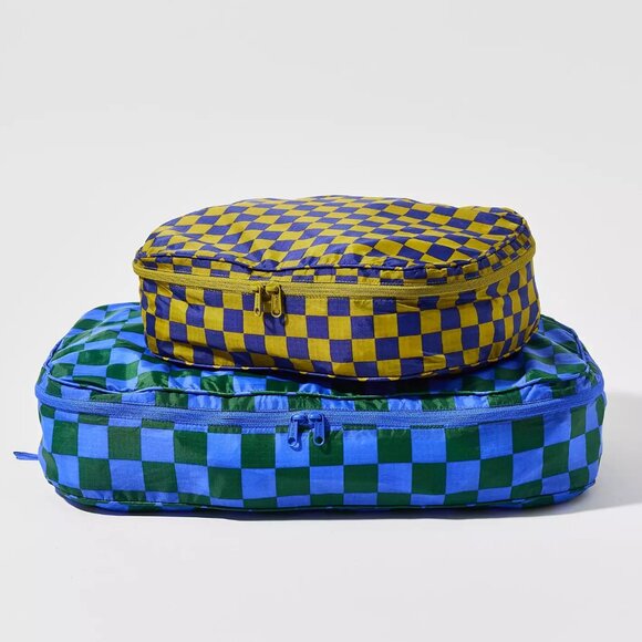BAGGU Handbags - NWT Baggu Large Packing Cube Set - Jewel Checks